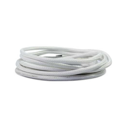 Cable textil 2x0.75 blanco xmt.